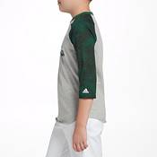 adidas Boys' Triple Stripe Printed ¾ Sleeve Baseball Graphic Shirt product image