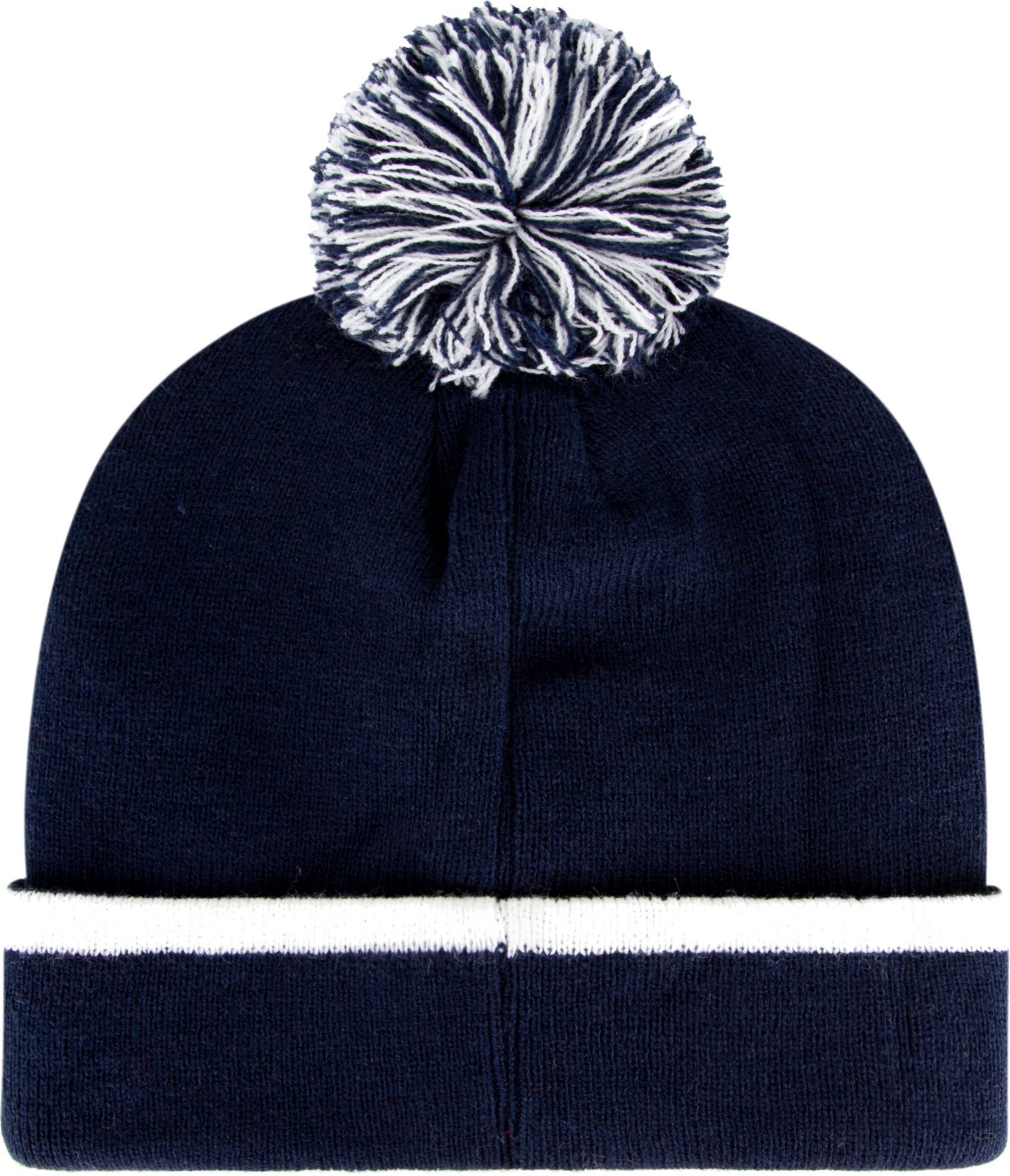 ‘47 Men's Detroit Tigers Navy Bar Cuffed Knit Pom Hat product image