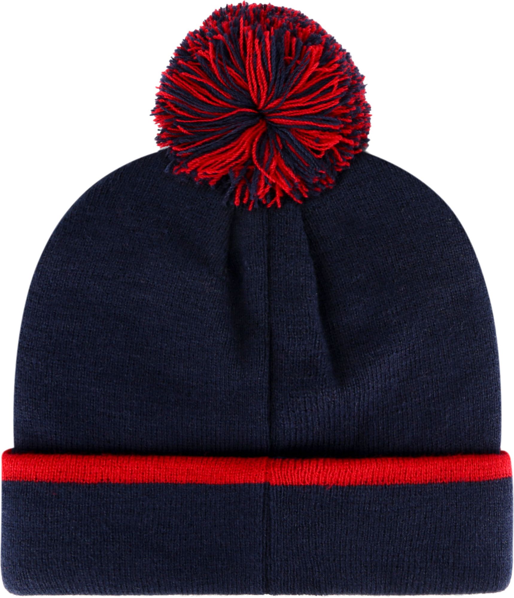 ‘47 Men's Minnesota Twins Navy Bar Cuffed Knit Pom Hat product image