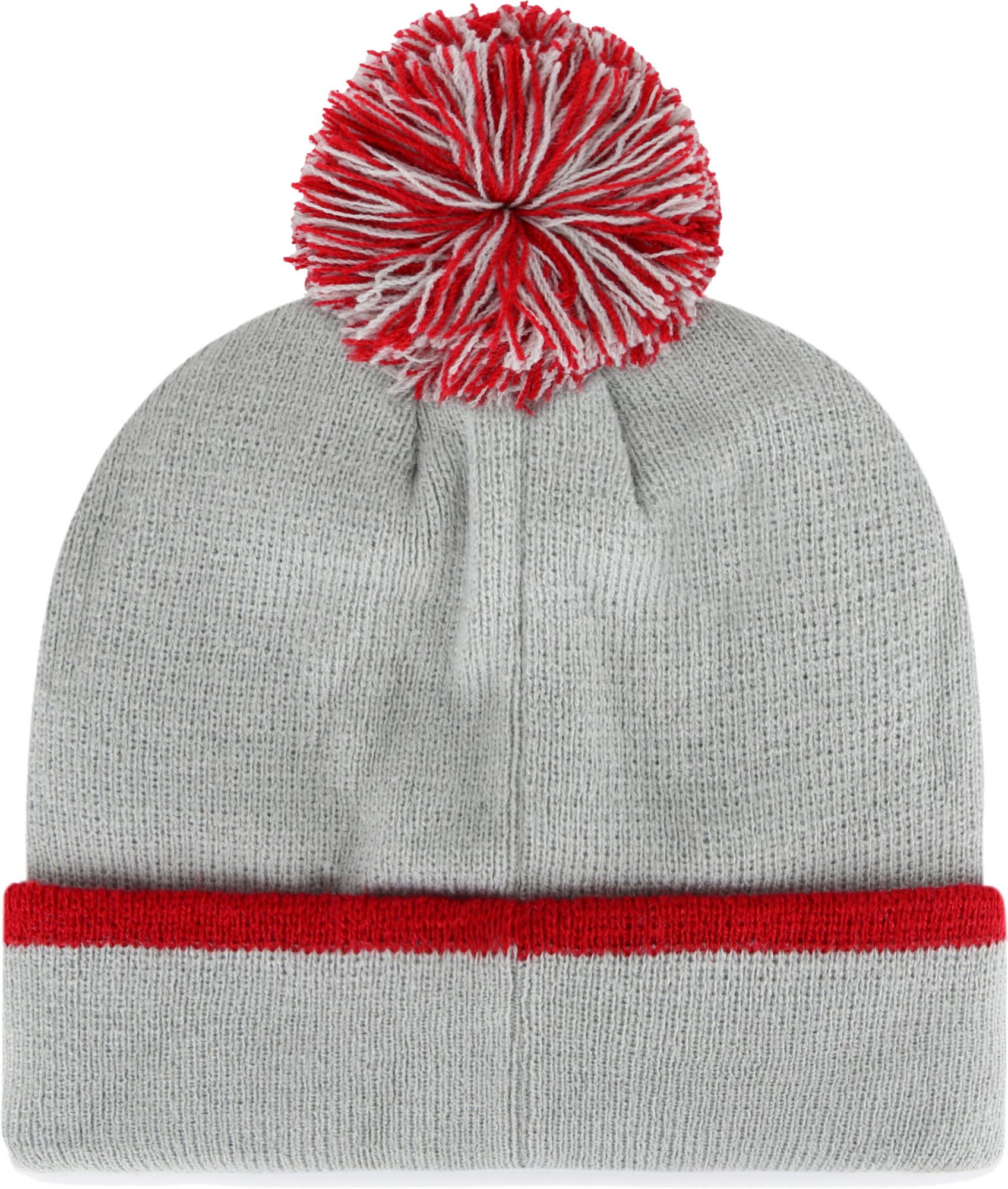 ‘47 Men's Philadelphia Phillies Grey Bar Cuffed Knit Pom Hat product image
