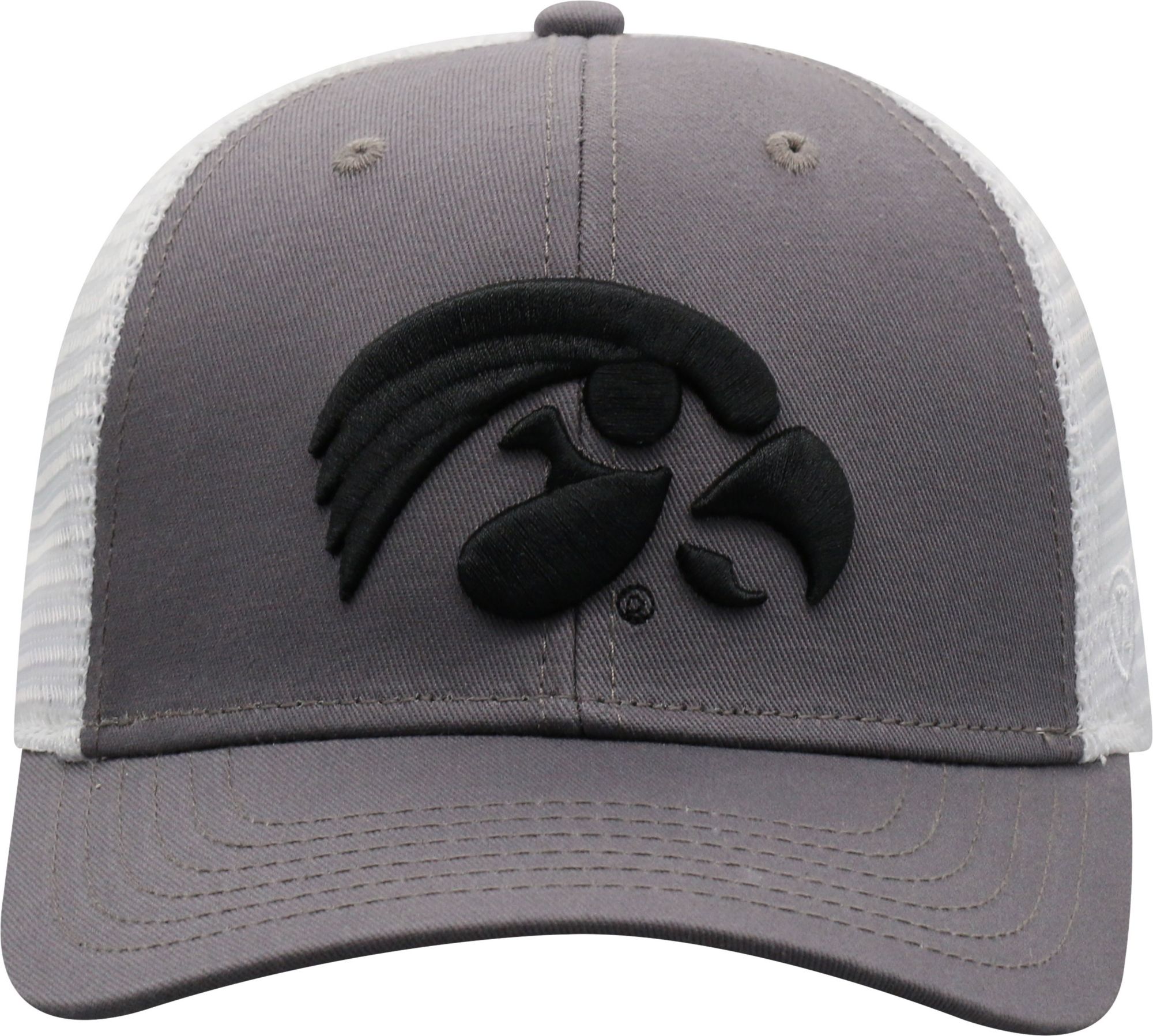 Top of the World Men's Iowa Hawkeyes Grey/White BB Two-Tone Adjustable Hat product image
