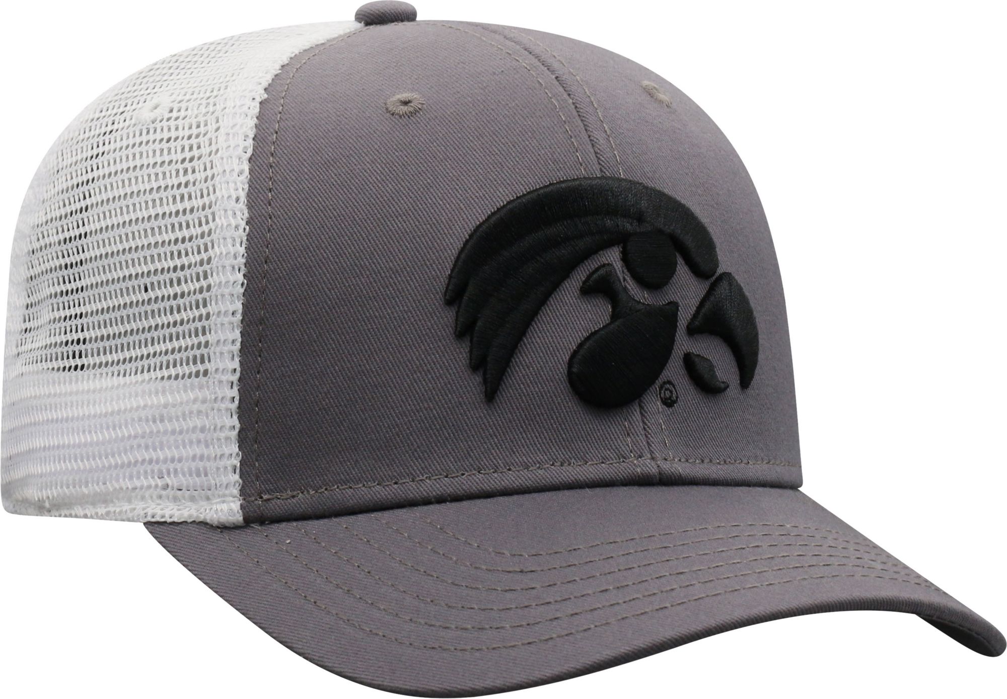 Top of the World Men's Iowa Hawkeyes Grey/White BB Two-Tone Adjustable Hat product image
