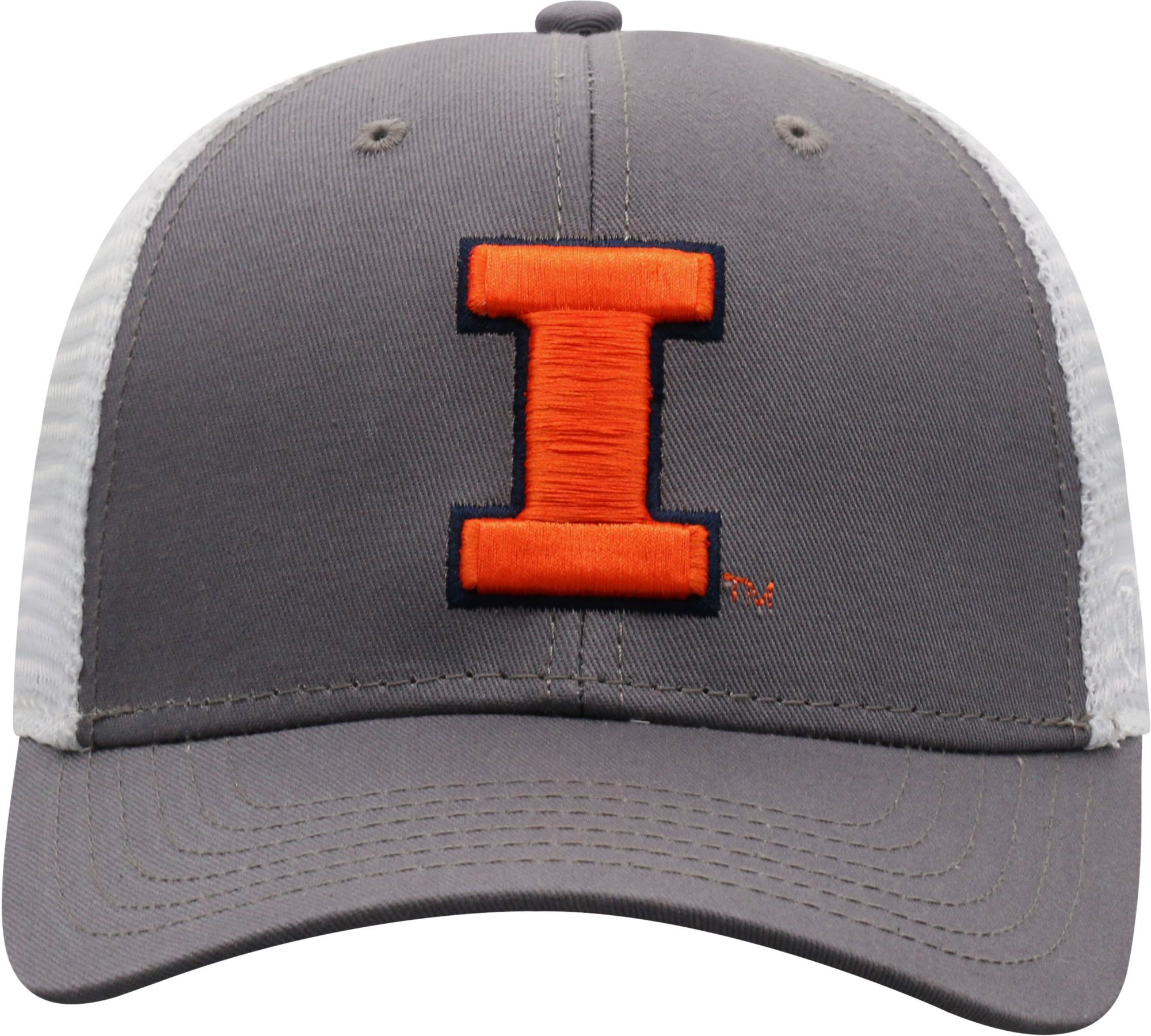 Top of the World Men's Illinois Fighting Illini Grey/White BB Two-Tone Adjustable Hat product image