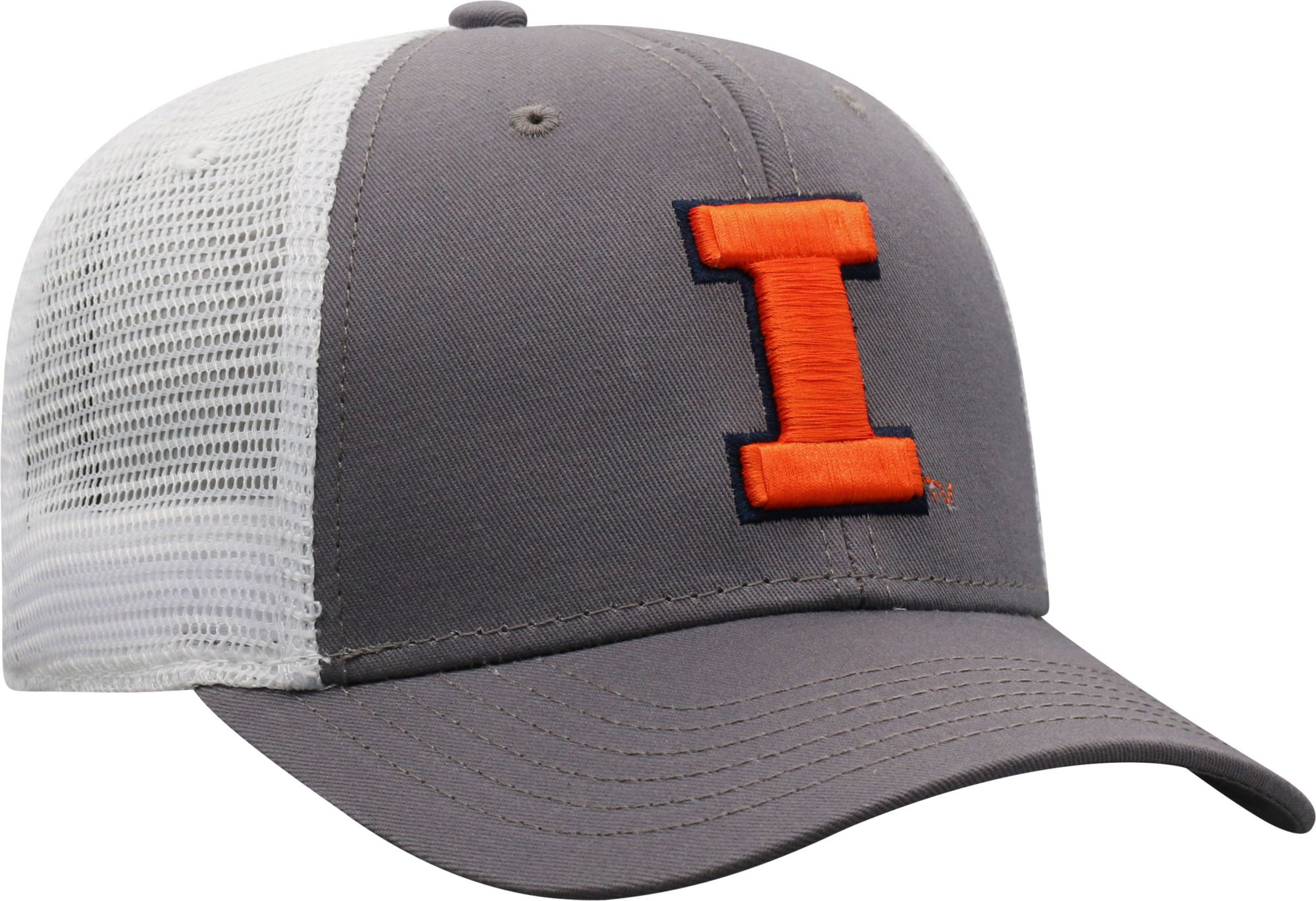 Top of the World Men's Illinois Fighting Illini Grey/White BB Two-Tone Adjustable Hat product image
