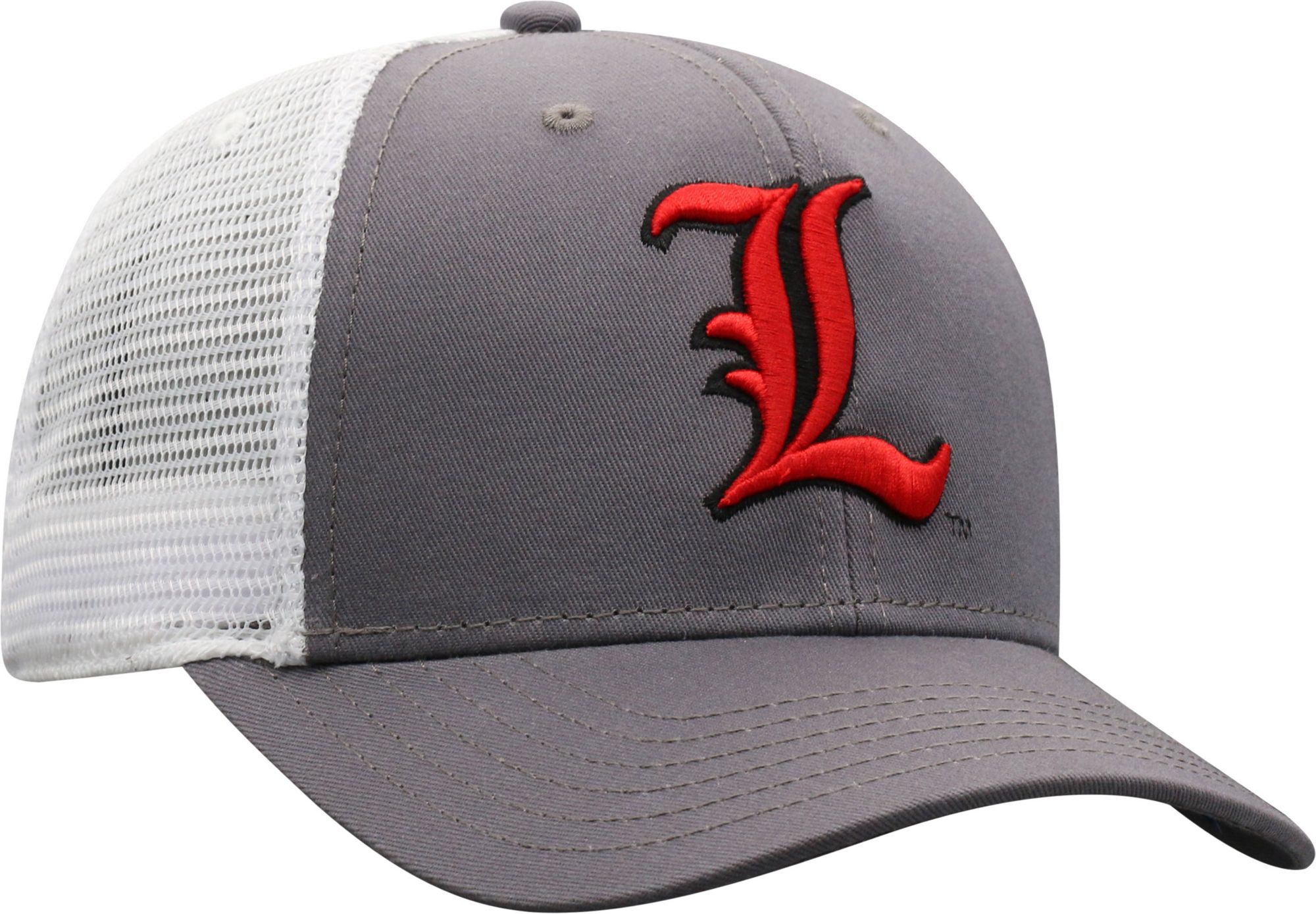Top of the World Men's Louisville Cardinals Grey/White BB Two-Tone Adjustable Hat product image