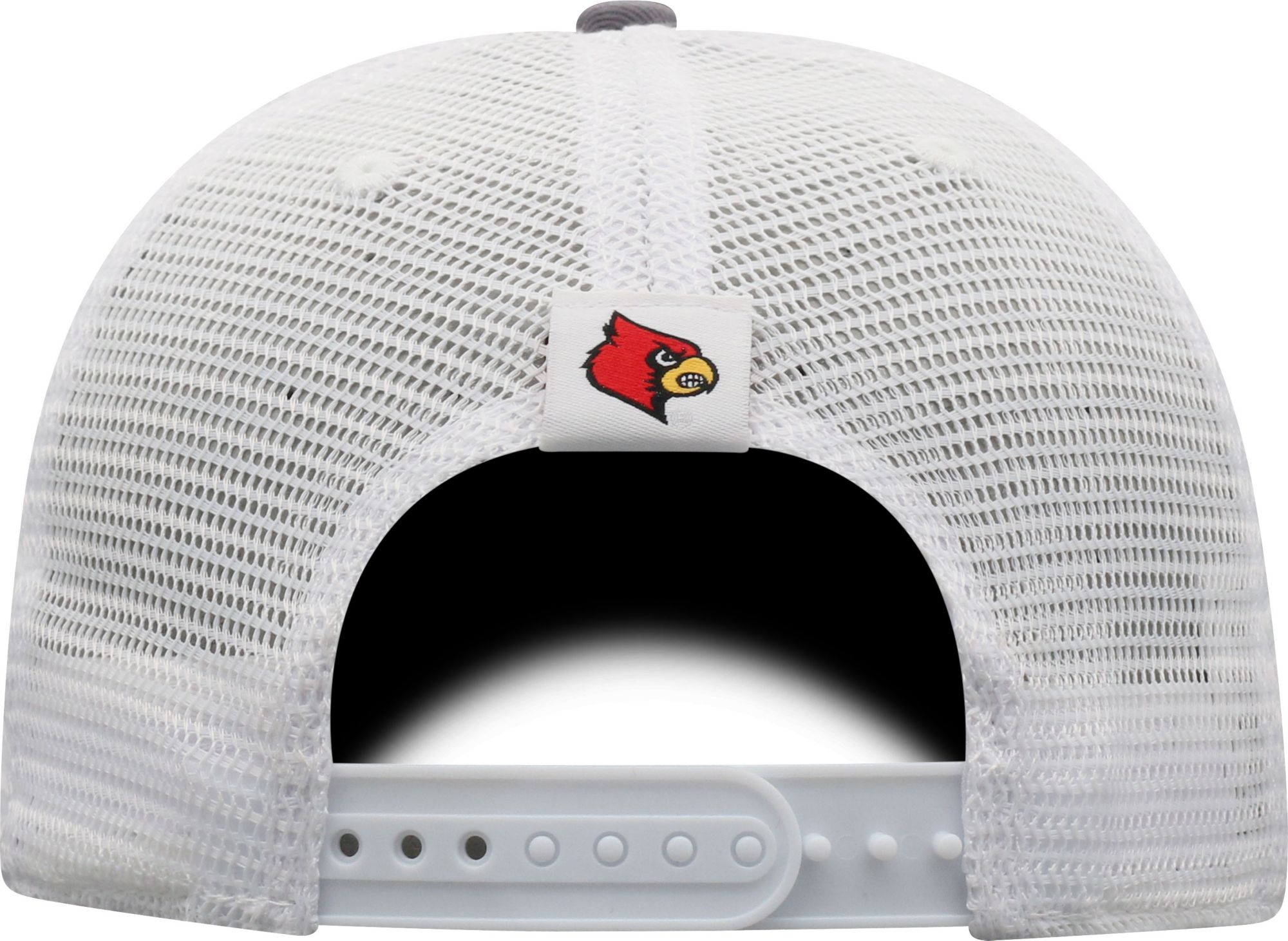 Top of the World Men's Louisville Cardinals Grey/White BB Two-Tone Adjustable Hat product image