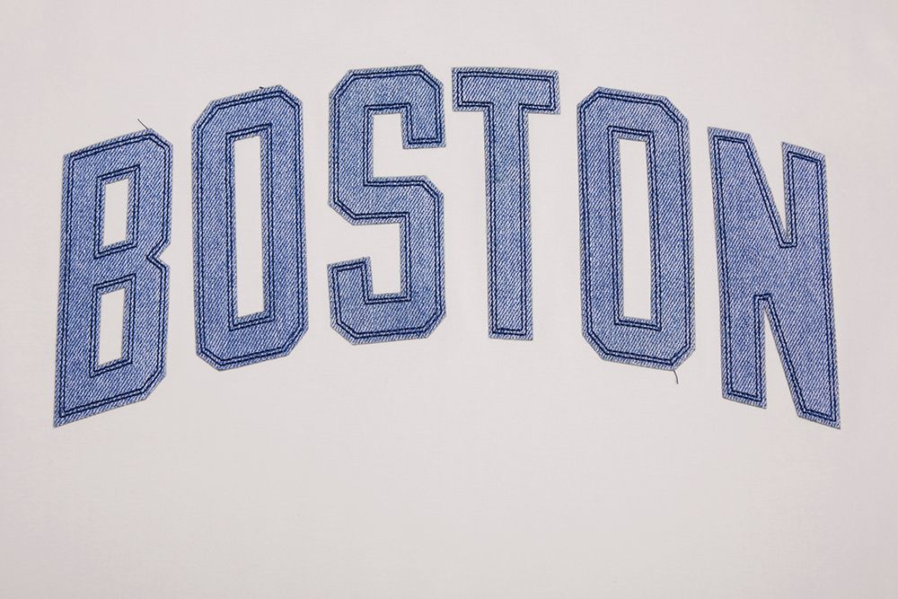 Pro Standard Men's Boston Celtics Linen Varsity Blues Short Sleeve T-Shirt product image
