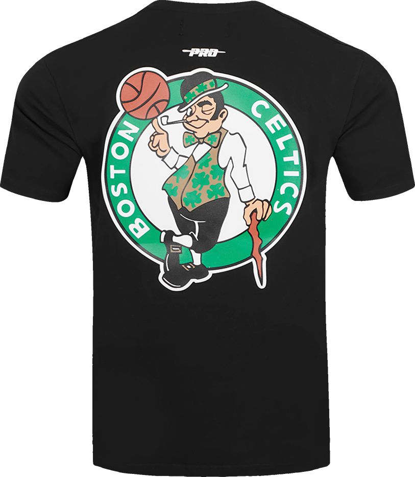 Pro Standard Men's Boston Celtics Black Classic Mesh Striped Short Sleeve T-Shirt product image