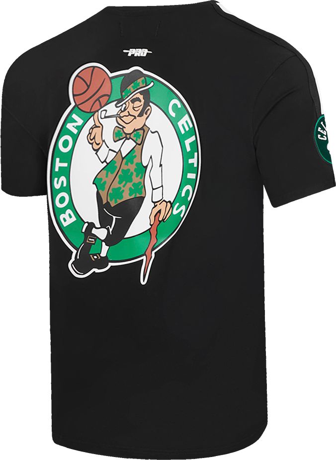 Pro Standard Men's Boston Celtics Black Classic Mesh Striped Short Sleeve T-Shirt product image