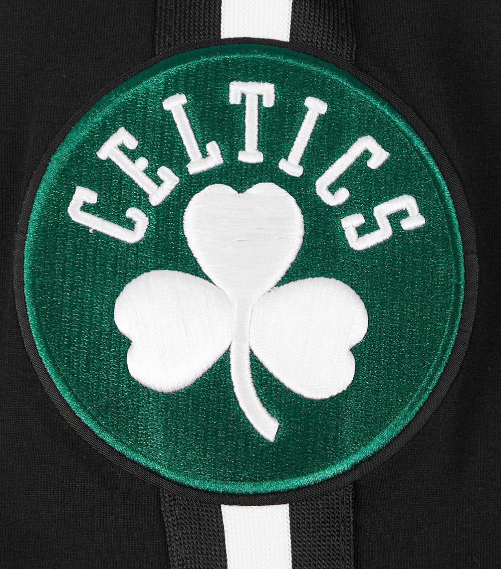 Pro Standard Men's Boston Celtics Black Classic Mesh Striped Short Sleeve T-Shirt product image