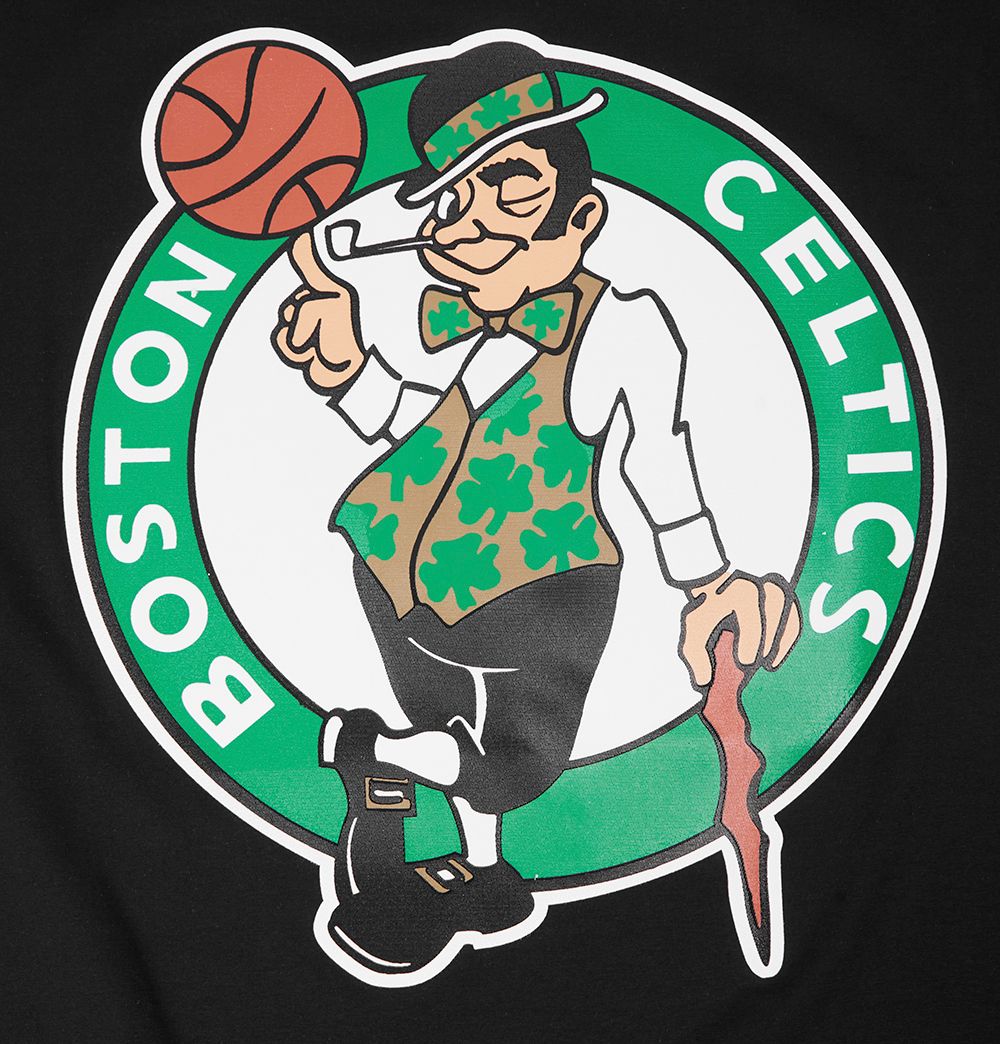 Pro Standard Men's Boston Celtics Black Classic Mesh Striped Short Sleeve T-Shirt product image