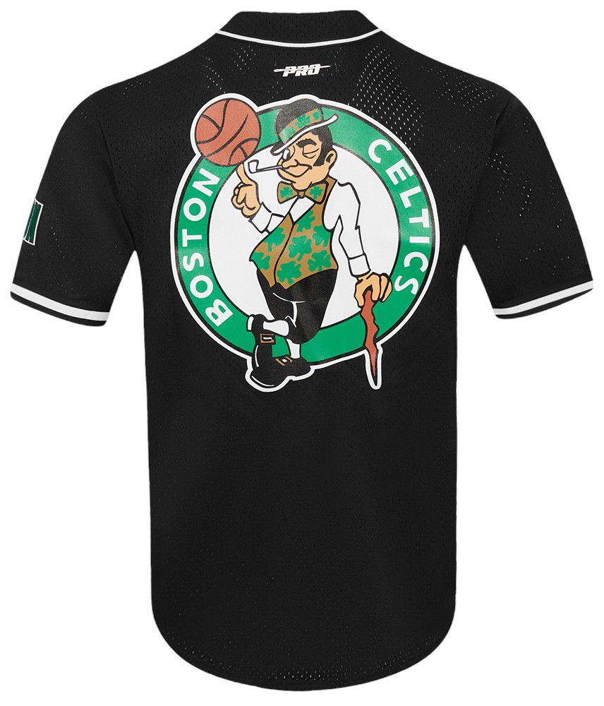 Pro Standard Adult Boston Celtics Mesh Button Up Shirt product image