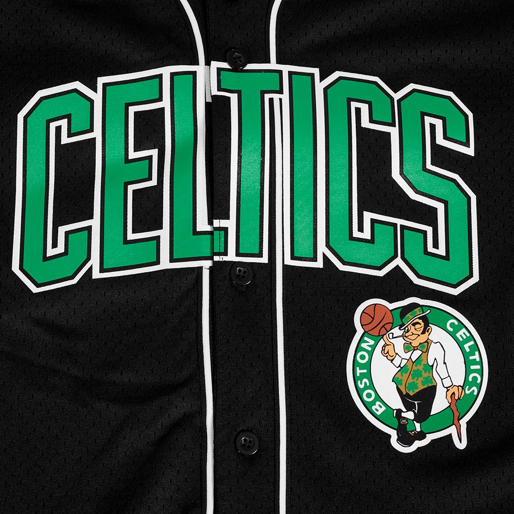 Pro Standard Adult Boston Celtics Mesh Button Up Shirt product image