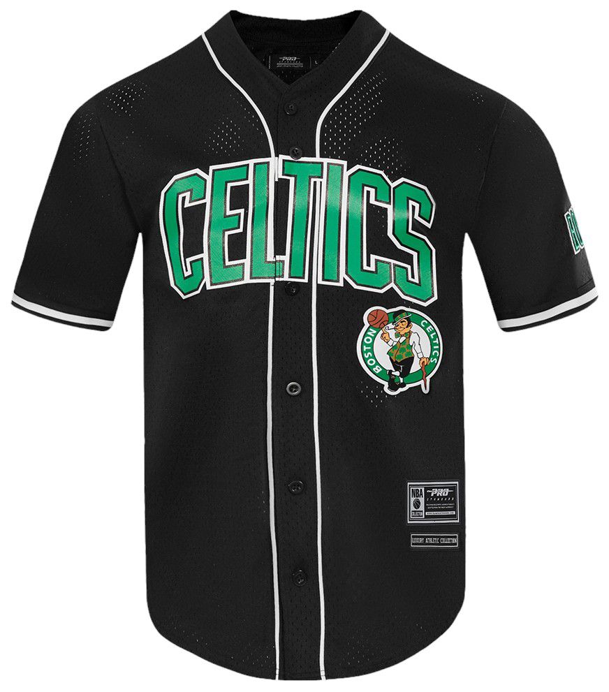 Pro Standard Adult Boston Celtics Mesh Button Up Shirt product image