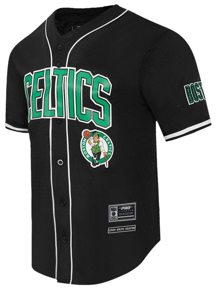 Pro Standard Adult Boston Celtics Mesh Button Up Shirt product image