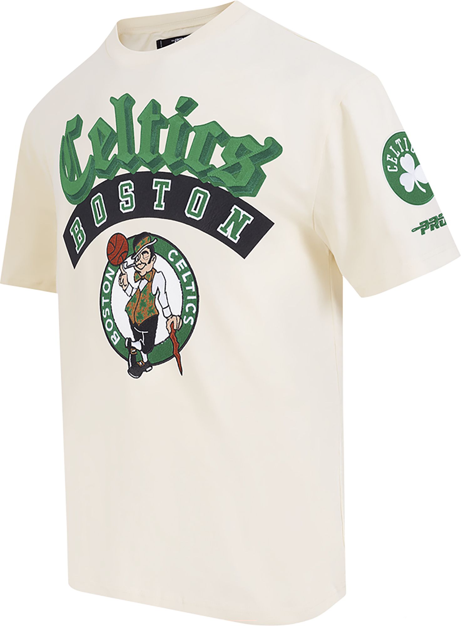 Pro Standard Men's Boston Celtics Cream Best Of Drop Shoulder T-Shirt product image