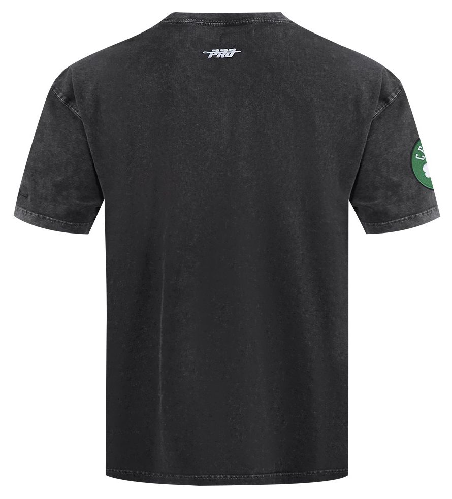 Pro Standard Men's Boston Celtics Black Fire And Roses Washed T-Shirt product image