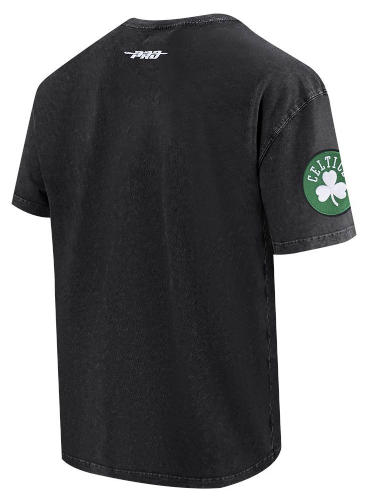 Pro Standard Men's Boston Celtics Black Fire And Roses Washed T-Shirt product image