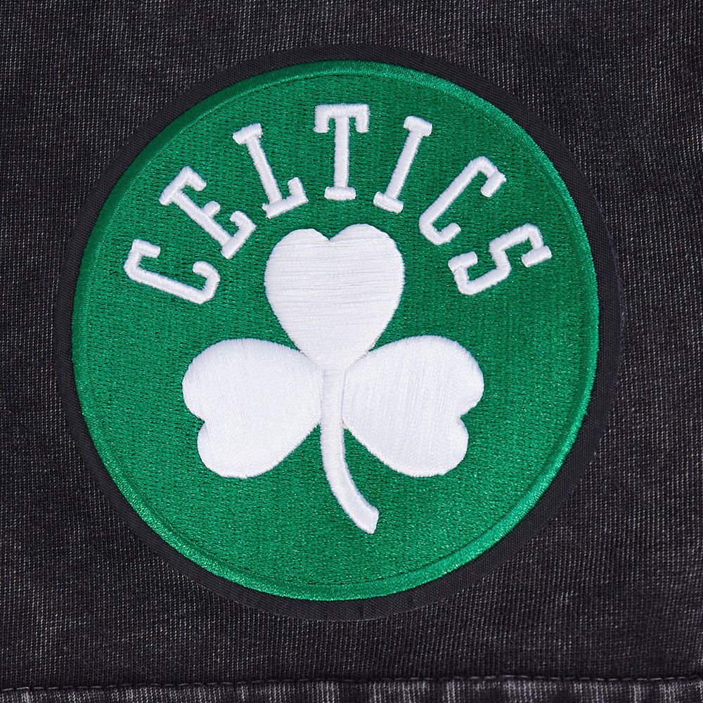 Pro Standard Men's Boston Celtics Black Fire And Roses Washed T-Shirt product image