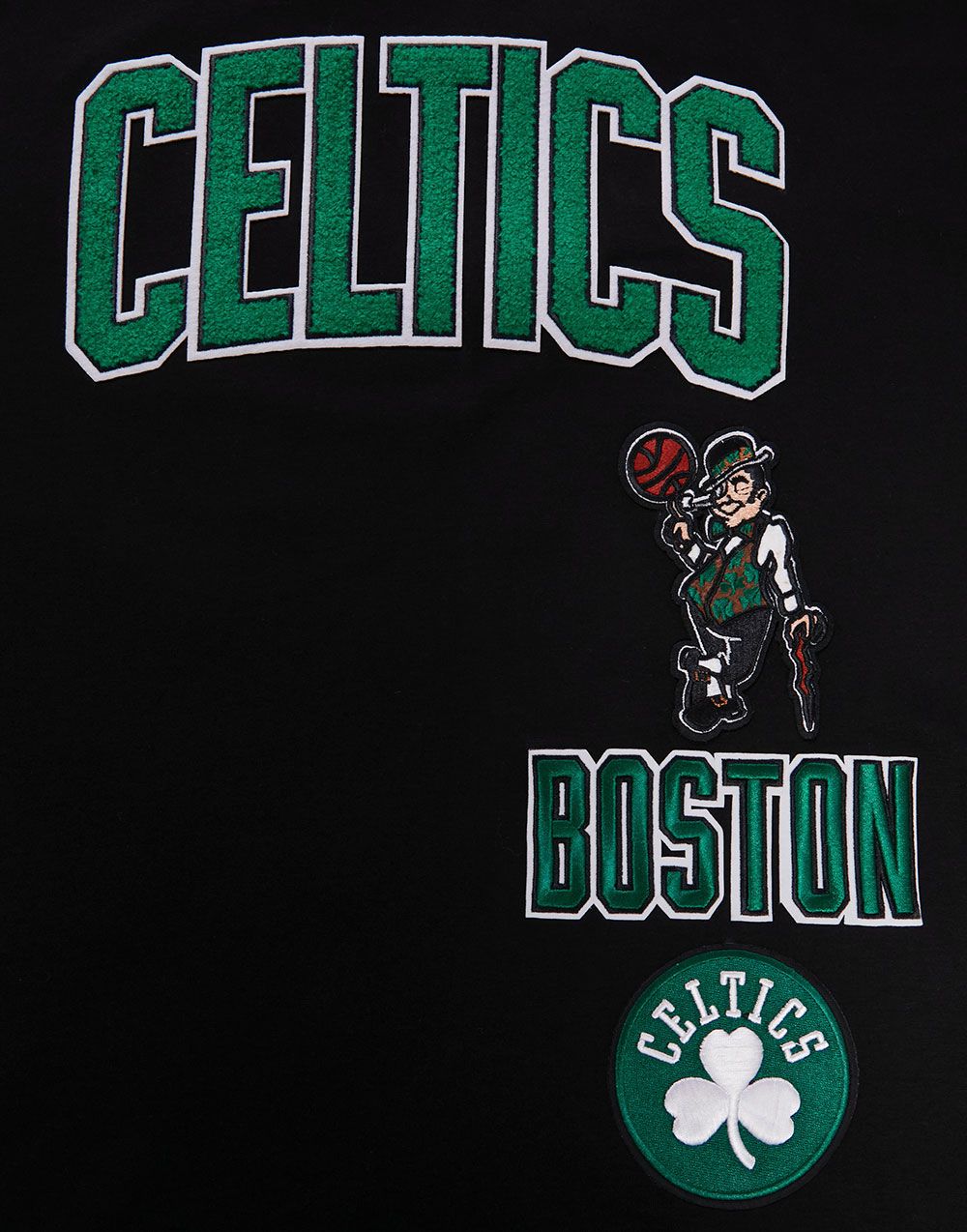 Pro Standard Adult Boston Celtics Black Retro Classic Striped T-Shirt product image