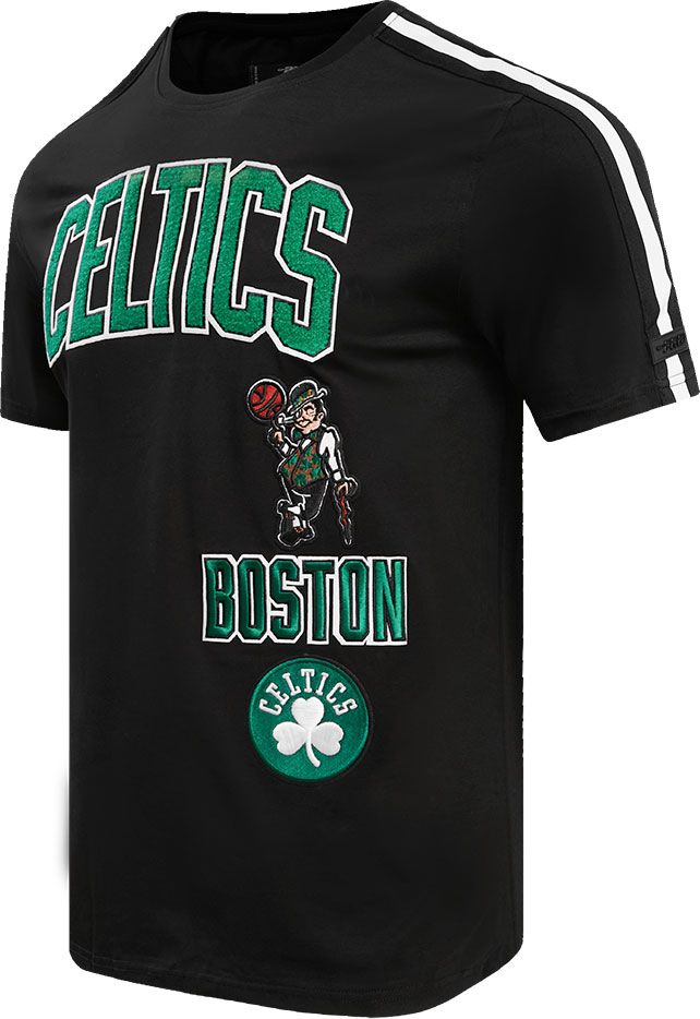Pro Standard Adult Boston Celtics Black Retro Classic Striped T-Shirt product image