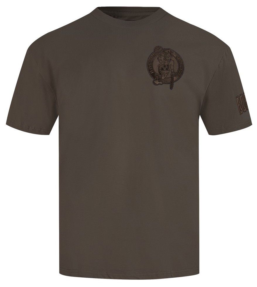 Pro Standard Men's Boston Celtics Taupe Neutral Drop Shoulder Short Sleeve T-Shirt product image