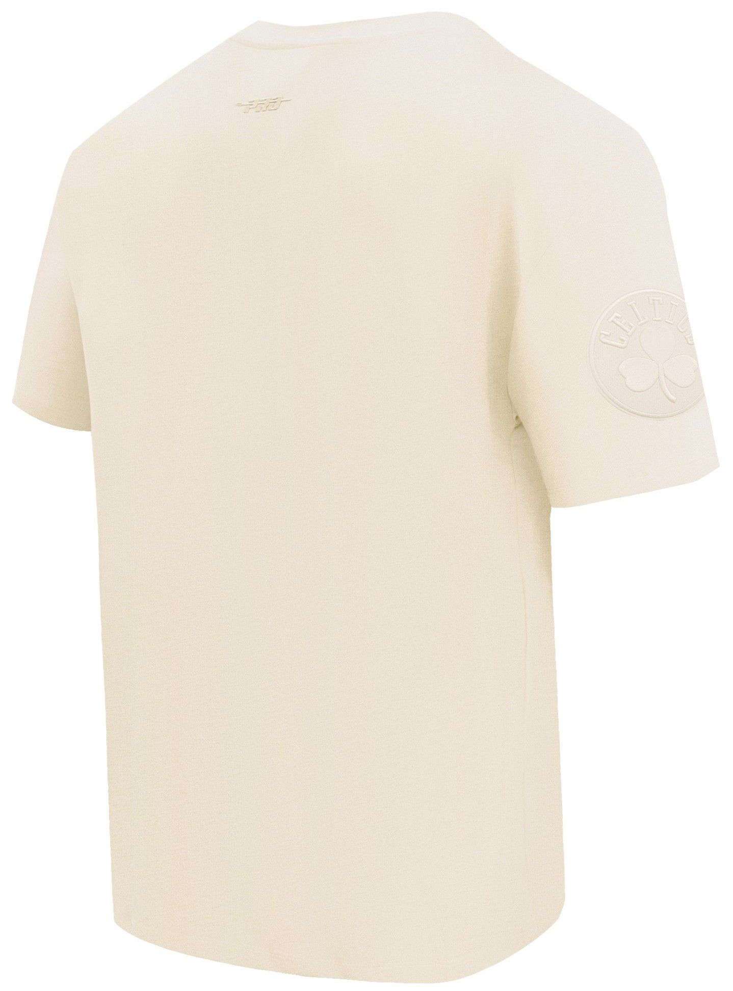 Pro Standard Men's Boston Celtics Off White Neutral Drop Shoulder Short Sleeve T-Shirt product image