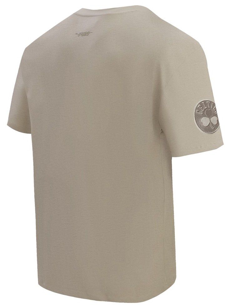 Pro Standard Men's Boston Celtics Logo Taupe T-Shirt product image