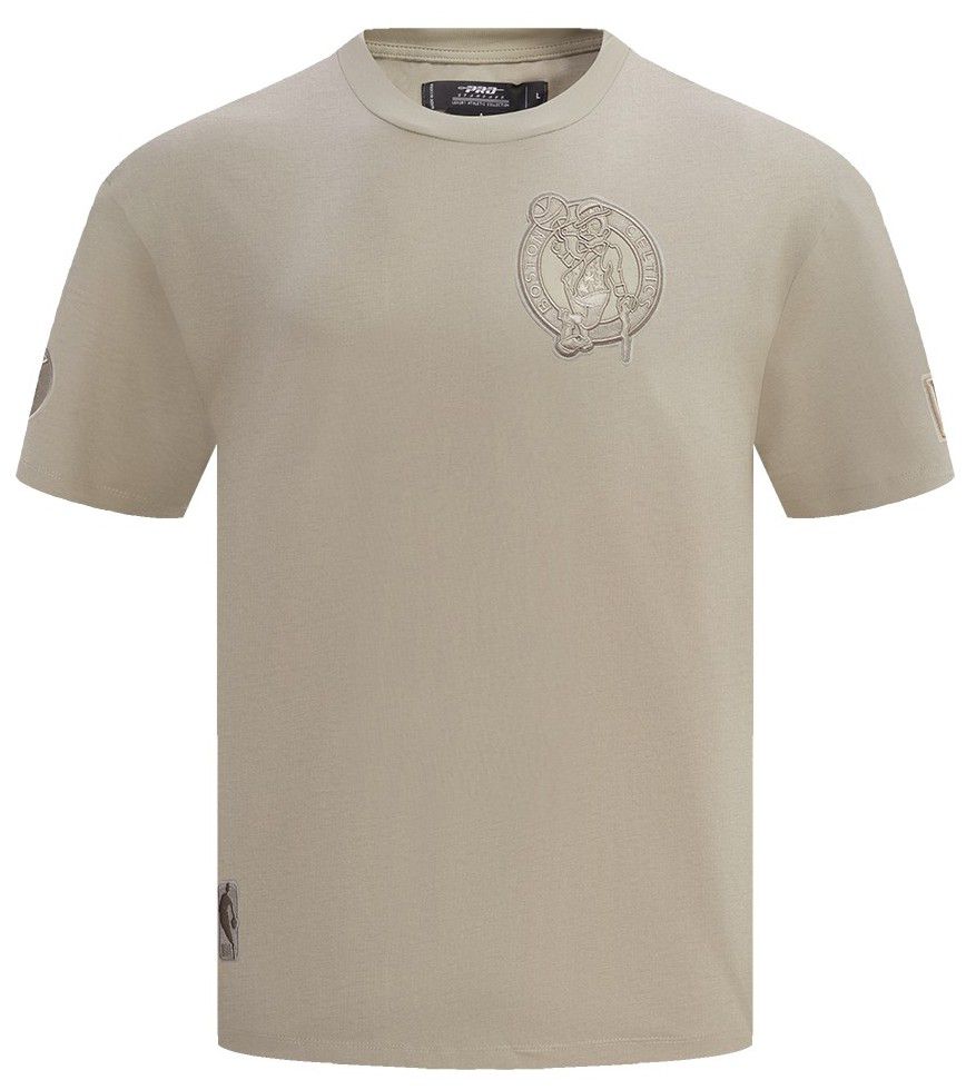Pro Standard Men's Boston Celtics Logo Taupe T-Shirt product image