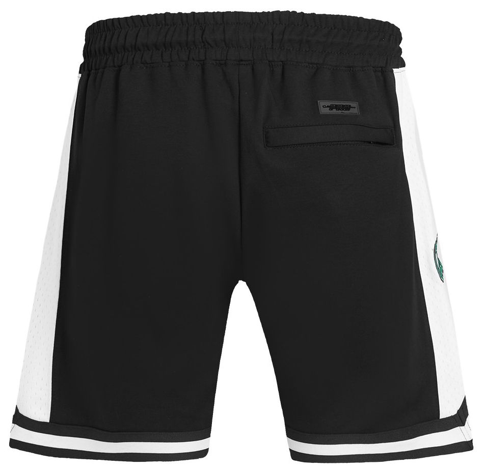Pro Standard Men's Boston Celtics Black Script Tail Fleece Shorts product image