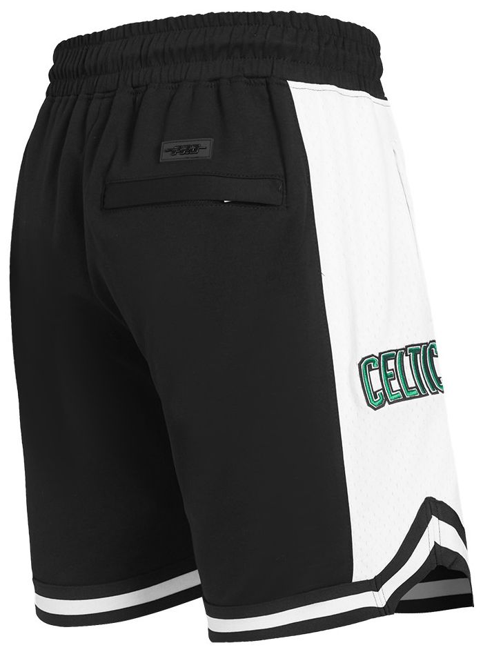 Pro Standard Men's Boston Celtics Black Script Tail Fleece Shorts product image