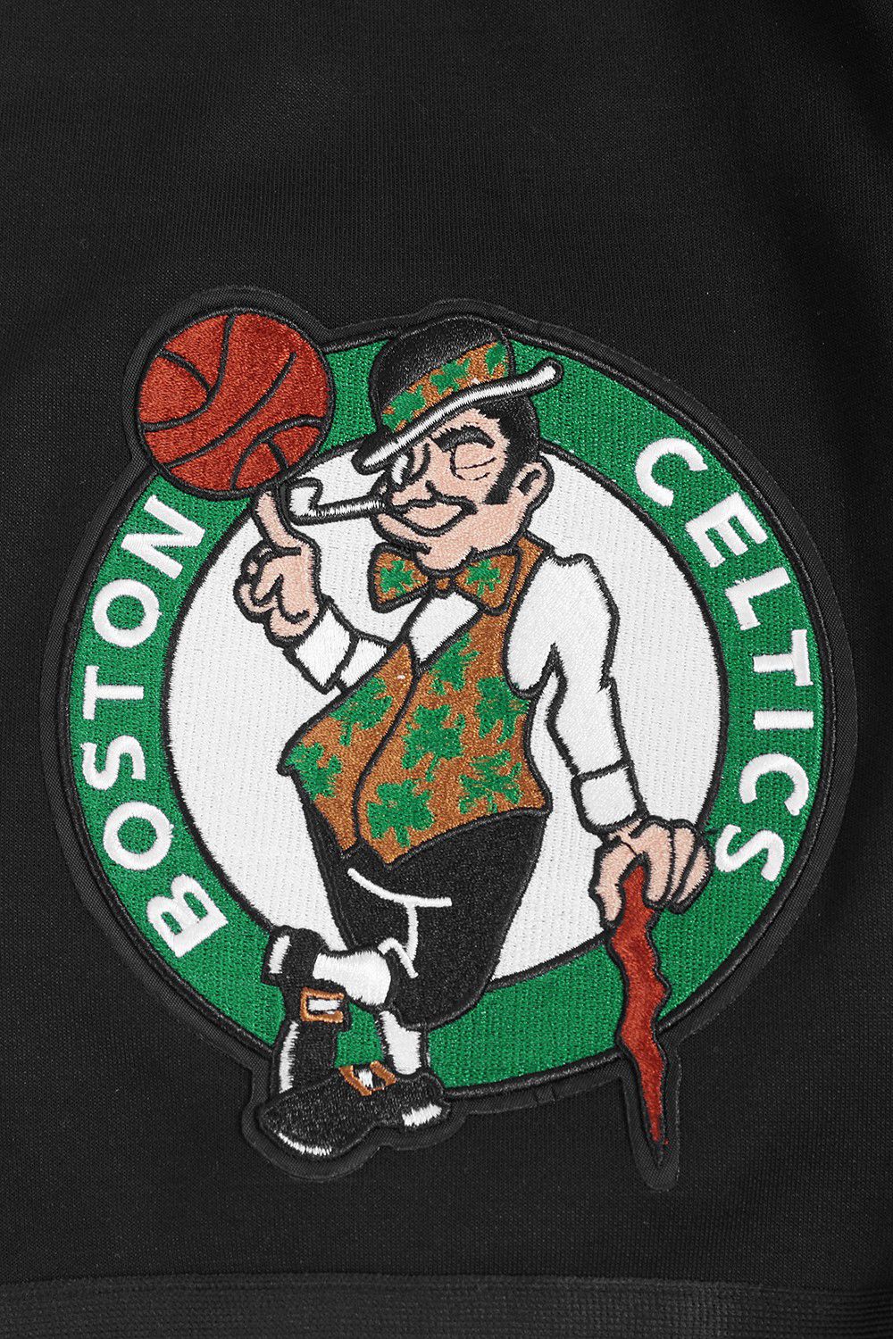Pro Standard Men's Boston Celtics Black Script Tail Fleece Shorts product image