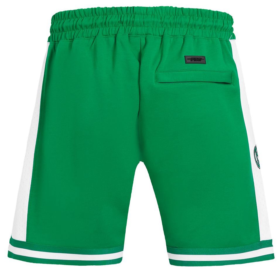 Pro Standard Men's Boston Celtics Green Script Tail Fleece Shorts product image