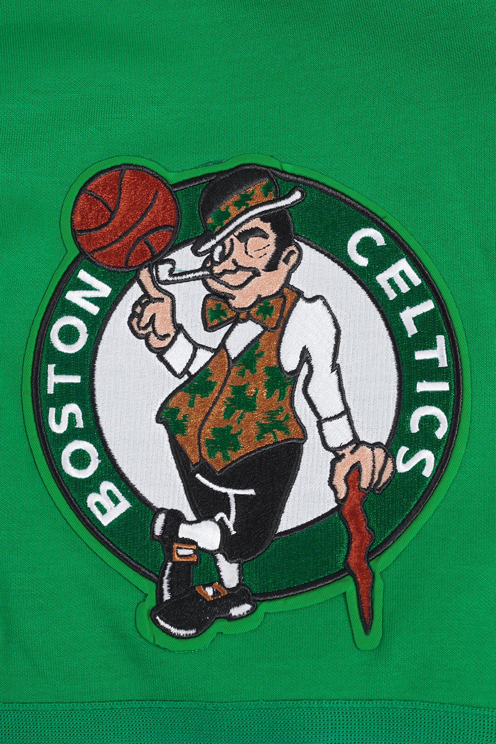 Pro Standard Men's Boston Celtics Green Script Tail Fleece Shorts product image
