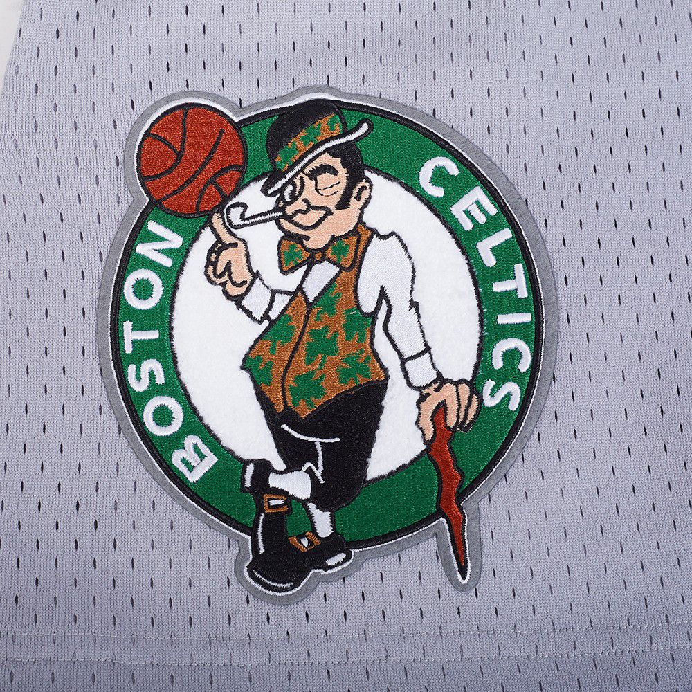 Pro Standard Men's Boston Celtics Gray Souvenir Mesh Shorts product image