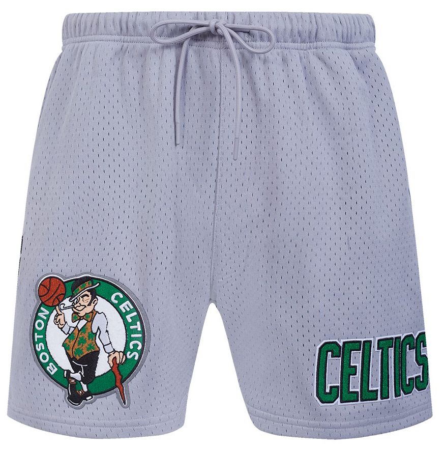 Pro Standard Men's Boston Celtics Gray Souvenir Mesh Shorts product image