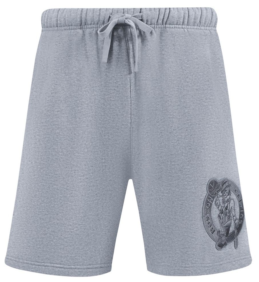 Pro Standard Men's Boston Celtics Gray Neutral Fleece Shorts product image