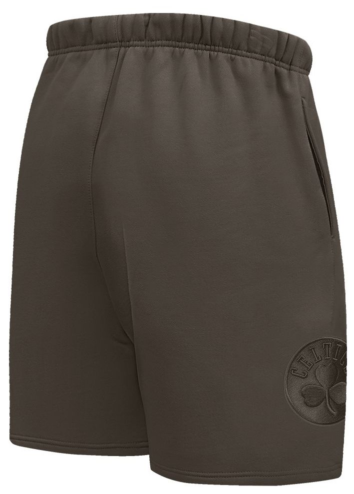 Pro Standard Men's Boston Celtics Taupe Neutral Fleece Shorts product image