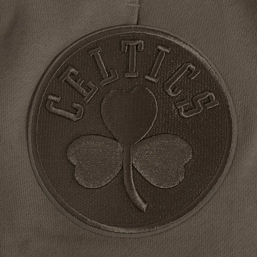 Pro Standard Men's Boston Celtics Taupe Neutral Fleece Shorts product image