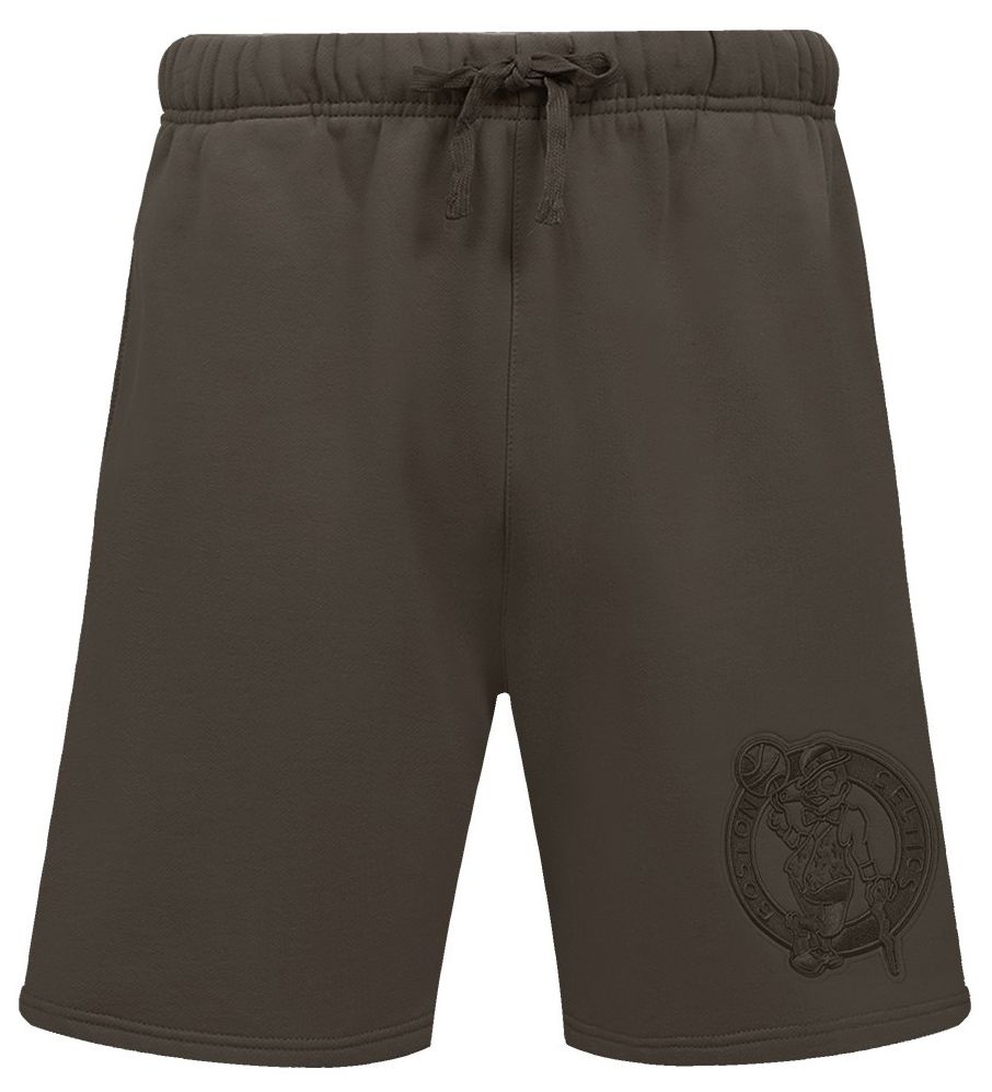 Pro Standard Men's Boston Celtics Taupe Neutral Fleece Shorts product image