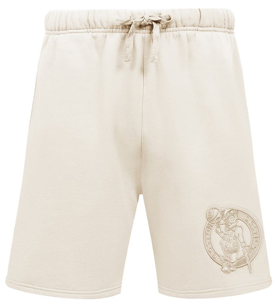 Pro Standard Men's Boston Celtics Off White Neutral Fleece Shorts product image
