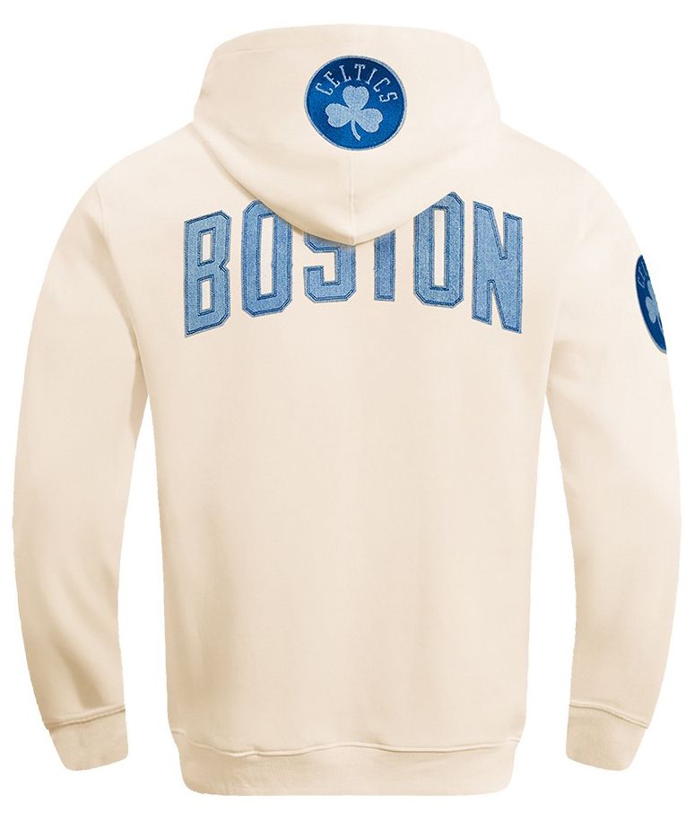 Pro Standard Men's Boston Celtics Linen Varsity Blues Hoodie product image