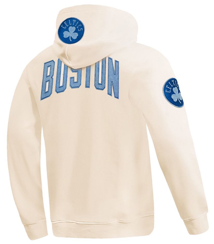 Pro Standard Men's Boston Celtics Linen Varsity Blues Hoodie product image