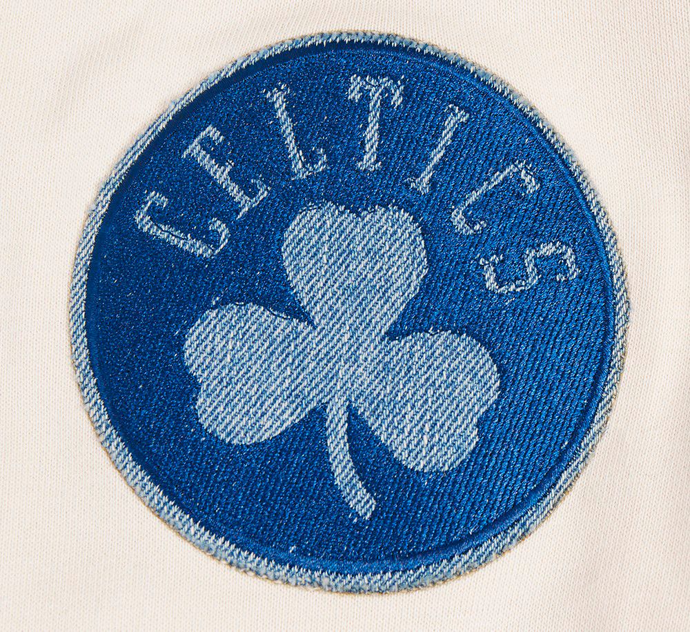 Pro Standard Men's Boston Celtics Linen Varsity Blues Hoodie product image