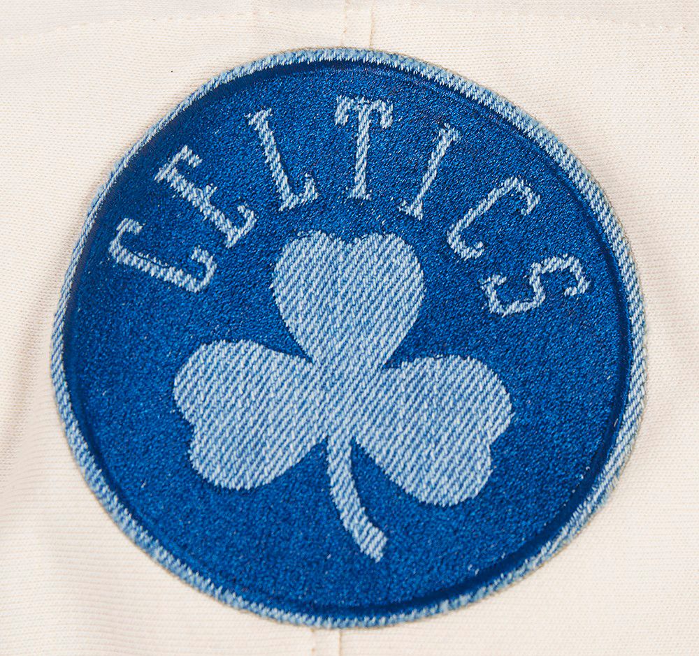 Pro Standard Men's Boston Celtics Linen Varsity Blues Hoodie product image