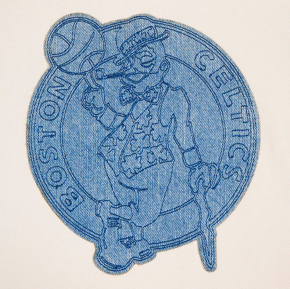 Pro Standard Men's Boston Celtics Linen Varsity Blues Hoodie product image