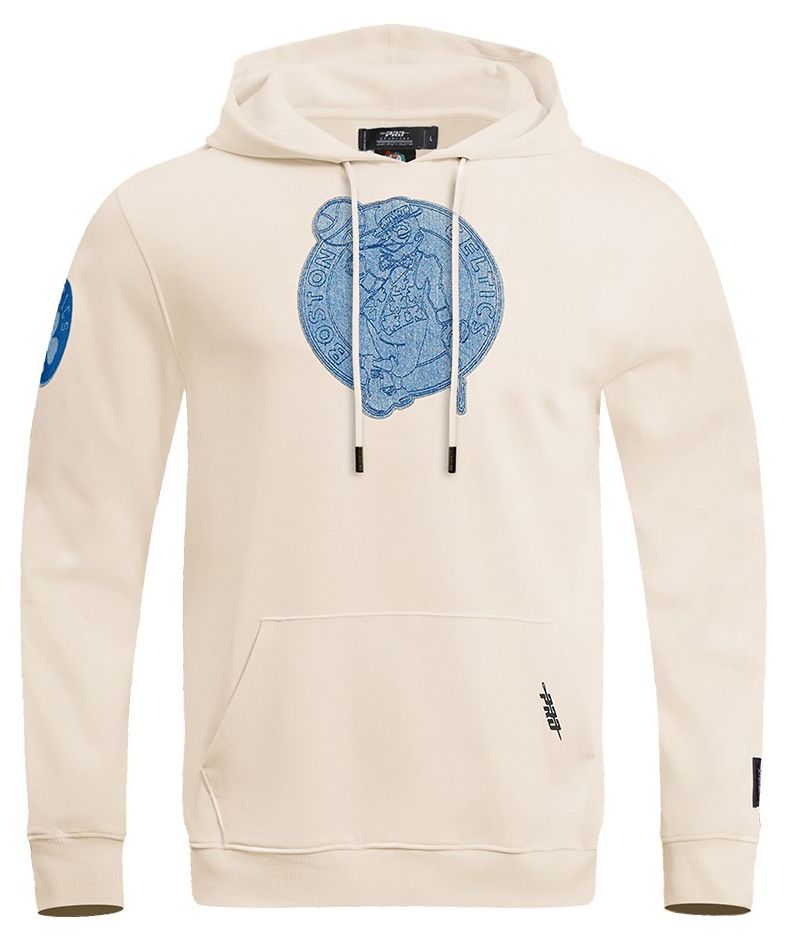 Pro Standard Men's Boston Celtics Linen Varsity Blues Hoodie product image