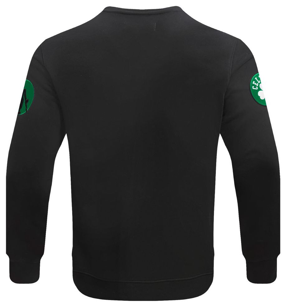 Pro Standard Men's Boston Celtics Black Old English Fleece Crewneck Sweatshirt product image