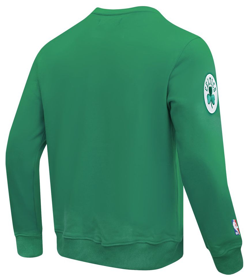 Pro Standard Men's Boston Celtics Green Old English Fleece Crewneck Sweatshirt product image