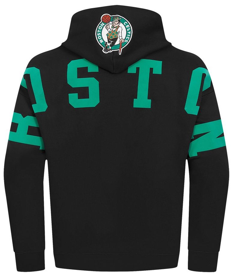 Pro Standard Men's Boston Celtics Black Wingspan Drop Shoulder Hoodie product image